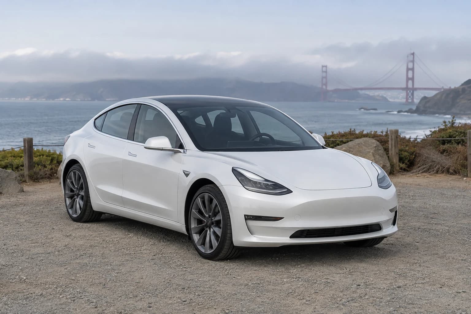 Illustrative electric car